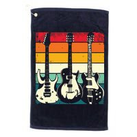 Retro Guitar Golf Towel