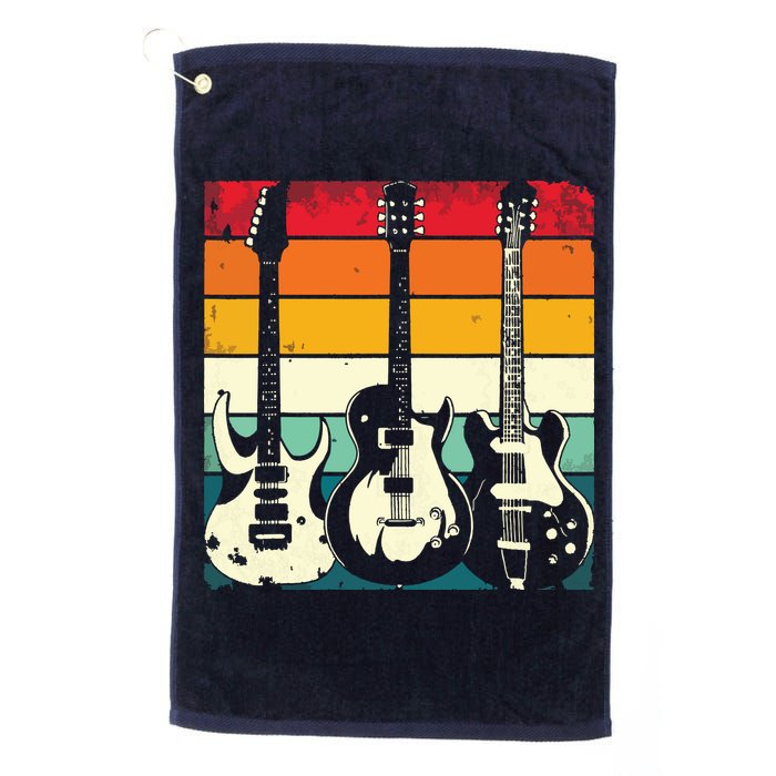 Retro Guitar Golf Towel