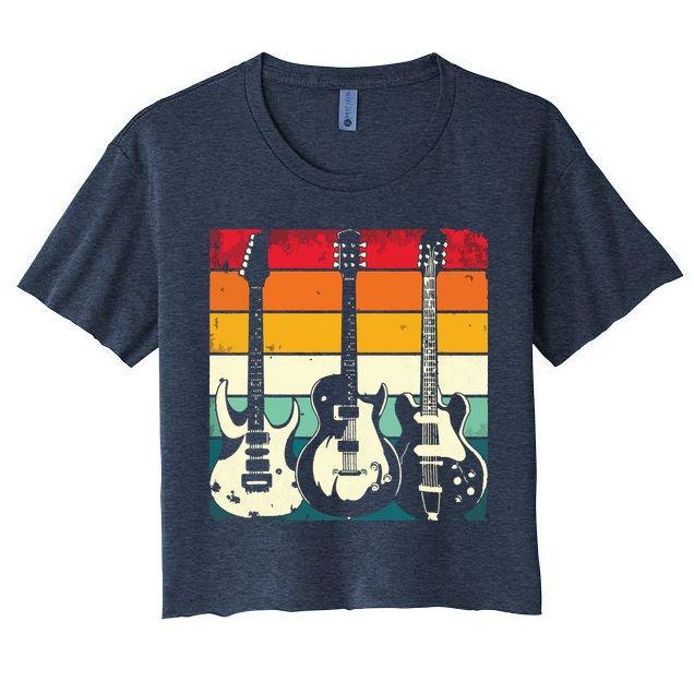 Retro Guitar Crop Top