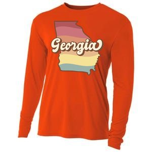 Retro Georgia Cooling Performance Long Sleeve Crew