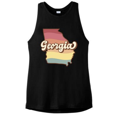 Retro Georgia Ladies PosiCharge Tri-Blend Wicking Tank