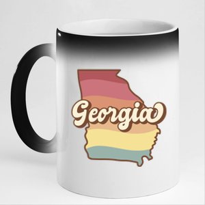 Retro Georgia 11oz Black Color Changing Mug