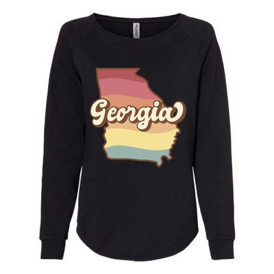 Retro Georgia Womens California Wash Sweatshirt