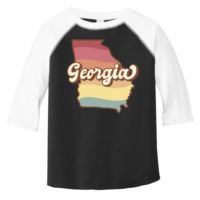 Retro Georgia Toddler Fine Jersey T-Shirt