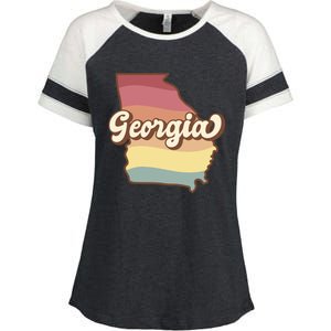 Retro Georgia Enza Ladies Jersey Colorblock Tee