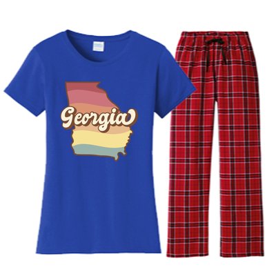 Retro Georgia Women's Flannel Pajama Set