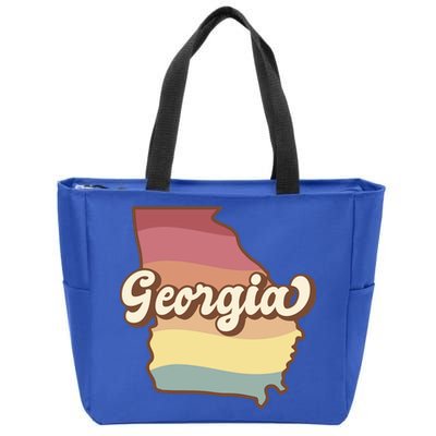 Retro Georgia Zip Tote Bag