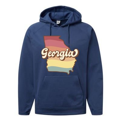 Retro Georgia Performance Fleece Hoodie