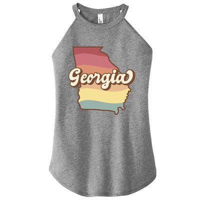 Retro Georgia Women's Perfect Tri Rocker Tank