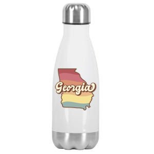 Retro Georgia Stainless Steel Insulated Water Bottle