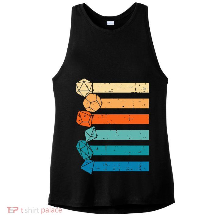 Rpg Gamer Retro Role Playing Game Ladies PosiCharge Tri-Blend Wicking Tank