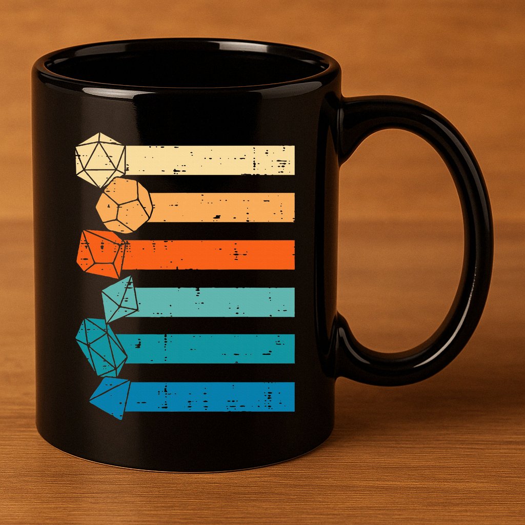Rpg Gamer Retro Role Playing Game 11oz C Handle Ceramic Mug