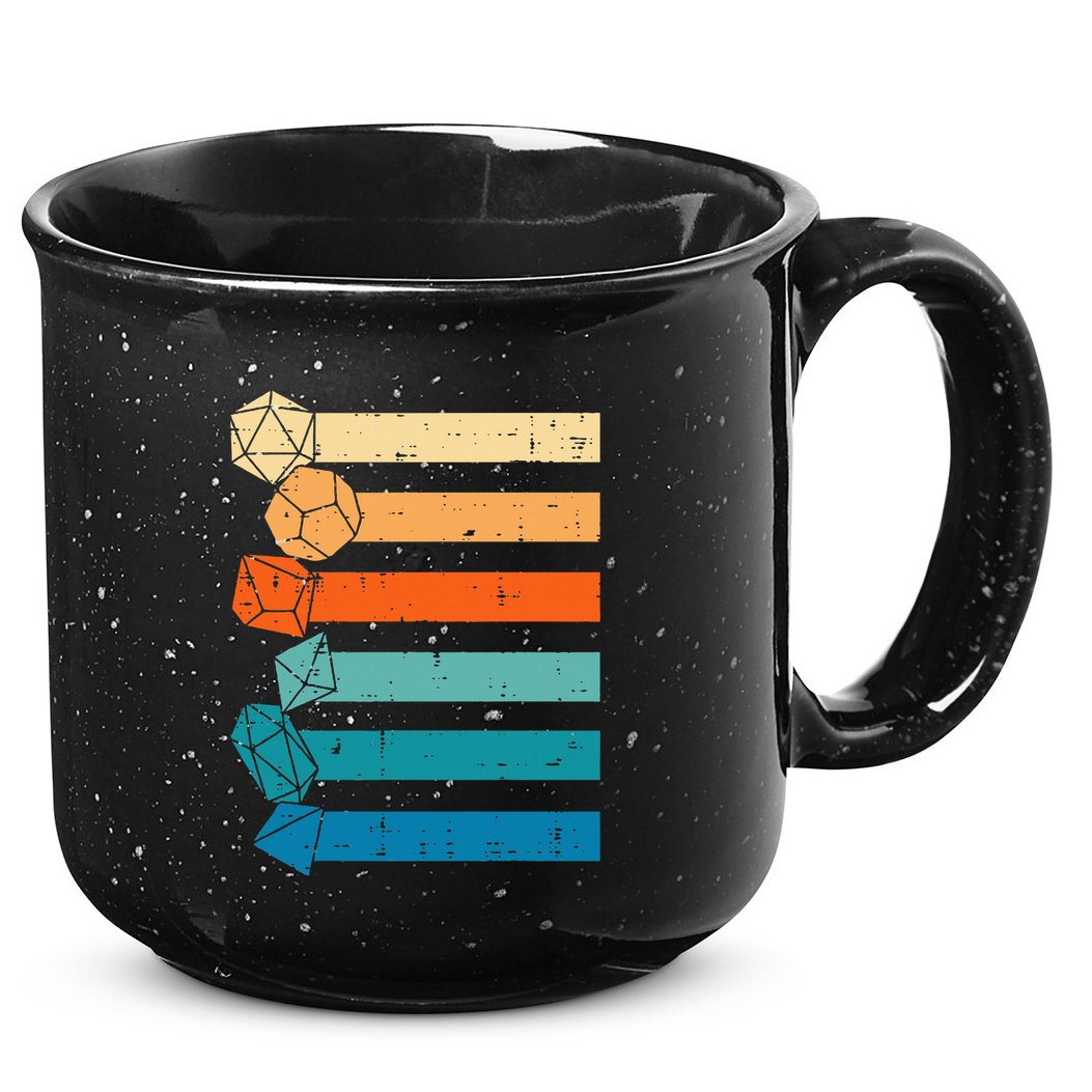 Rpg Gamer Retro Role Playing Game 15oz Campfire Ceramic Mug