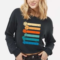 Rpg Gamer Retro Role Playing Game Cropped Pullover Crew