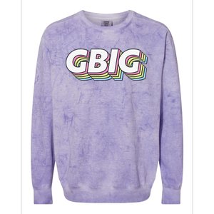 Retro GBig Reveal Sorority Little Sister Big Little Week Colorblast Crewneck Sweatshirt