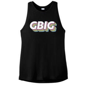 Retro GBig Reveal Sorority Little Sister Big Little Week Ladies PosiCharge Tri-Blend Wicking Tank