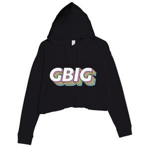 Retro GBig Reveal Sorority Little Sister Big Little Week Crop Fleece Hoodie