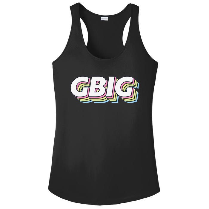 Retro GBig Reveal Sorority Little Sister Big Little Week Ladies PosiCharge Competitor Racerback Tank