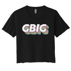 Retro GBig Reveal Sorority Little Sister Big Little Week Women's Crop Top Tee