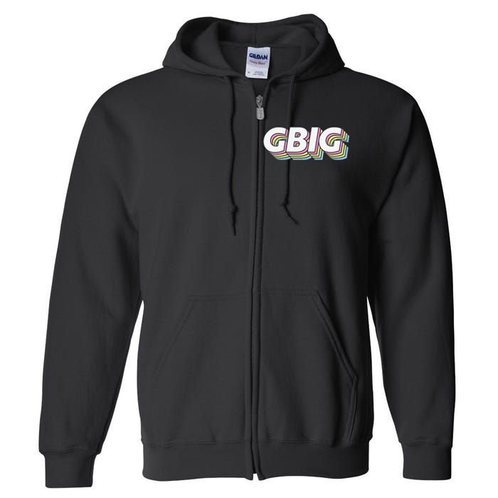 Retro GBig Reveal Sorority Little Sister Big Little Week Full Zip Hoodie