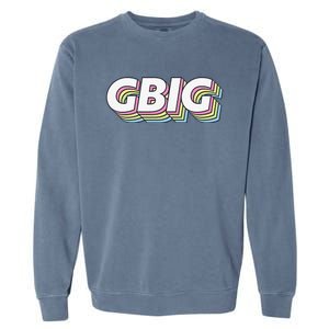 Retro GBig Reveal Sorority Little Sister Big Little Week Garment-Dyed Sweatshirt