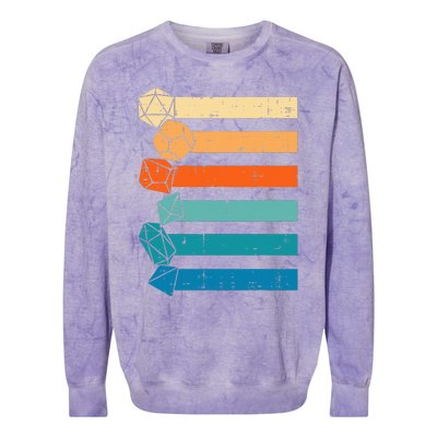 Rpg Gamer Retro Role Playing Game Colorblast Crewneck Sweatshirt