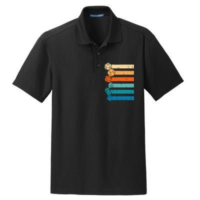 Rpg Gamer Retro Role Playing Game Dry Zone Grid Polo