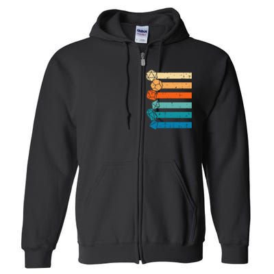 Rpg Gamer Retro Role Playing Game Full Zip Hoodie