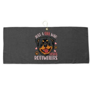 Rottweiler Gift Large Microfiber Waffle Golf Towel