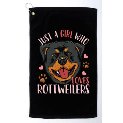 Rottweiler Gift Platinum Collection Golf Towel