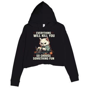 Rpg Gaming Role Playing D20 Tabletop Games Crop Fleece Hoodie