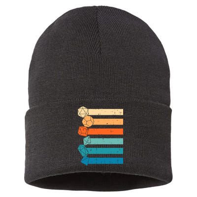 Rpg Gamer Retro Role Playing Game Men Boy Sustainable Knit Beanie