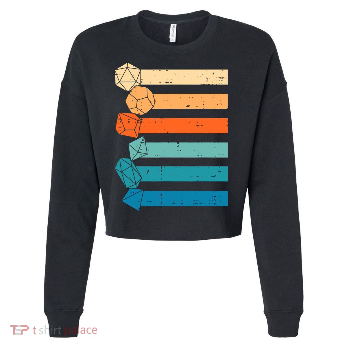 Rpg Gamer Retro Role Playing Game Men Boy Cropped Pullover Crew