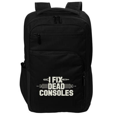 Retro Gaming Repair Vintage Console Restoration Arcade Fix Impact Tech Backpack