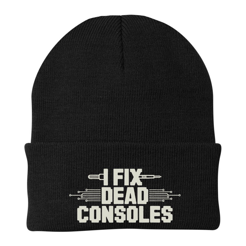 Retro Gaming Repair Vintage Console Restoration Arcade Fix Beanie