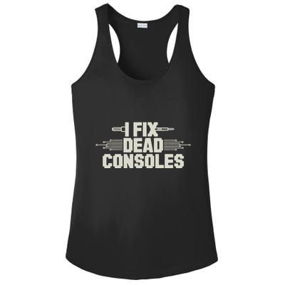 Retro Gaming Repair Vintage Console Restoration Arcade Fix Ladies PosiCharge Competitor Racerback Tank