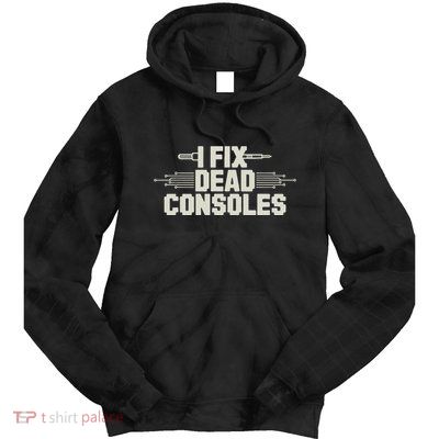 Retro Gaming Repair Vintage Console Restoration Arcade Fix Tie Dye Hoodie