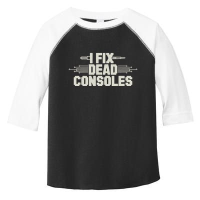 Retro Gaming Repair Vintage Console Restoration Arcade Fix Toddler Fine Jersey T-Shirt
