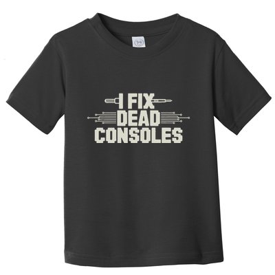 Retro Gaming Repair Vintage Console Restoration Arcade Fix Toddler T-Shirt
