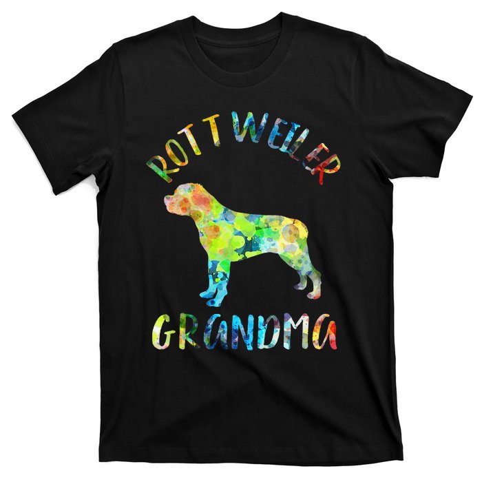 Rottweiler Grandma Rottie Grandma Funny Rottweiler Owner T-Shirt