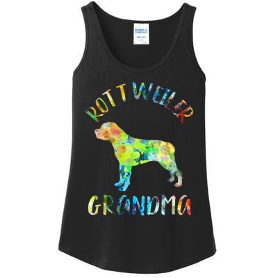 Rottweiler Grandma Rottie Grandma Funny Rottweiler Owner Ladies Essential Tank