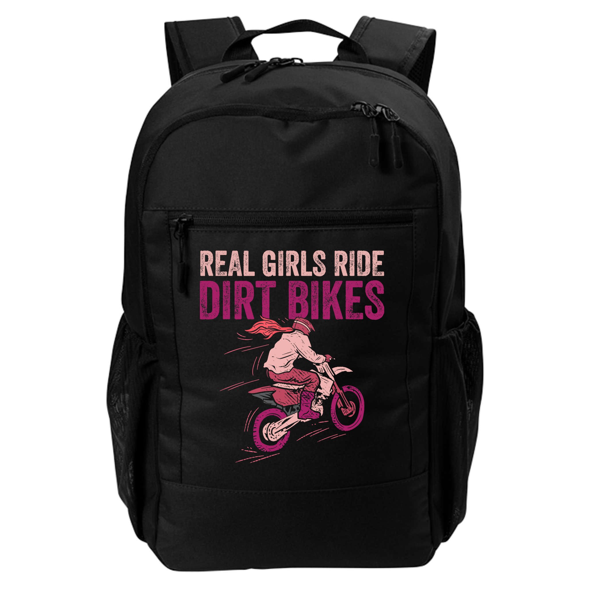 Real Girl Ride Dirt Bikes Dirt Biking Offroad Motorcycle Backpack
