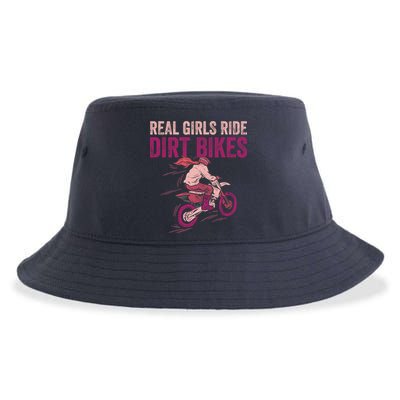 Real Girl Ride Dirt Bikes Dirt Biking Offroad Motorcycle Sustainable Bucket Hat