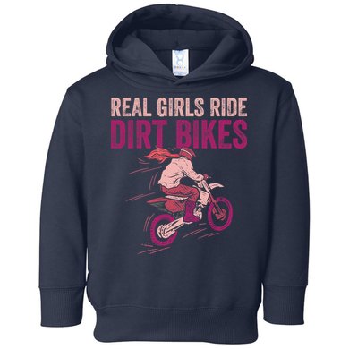 Real Girl Ride Dirt Bikes Dirt Biking Offroad Motorcycle Toddler Hoodie