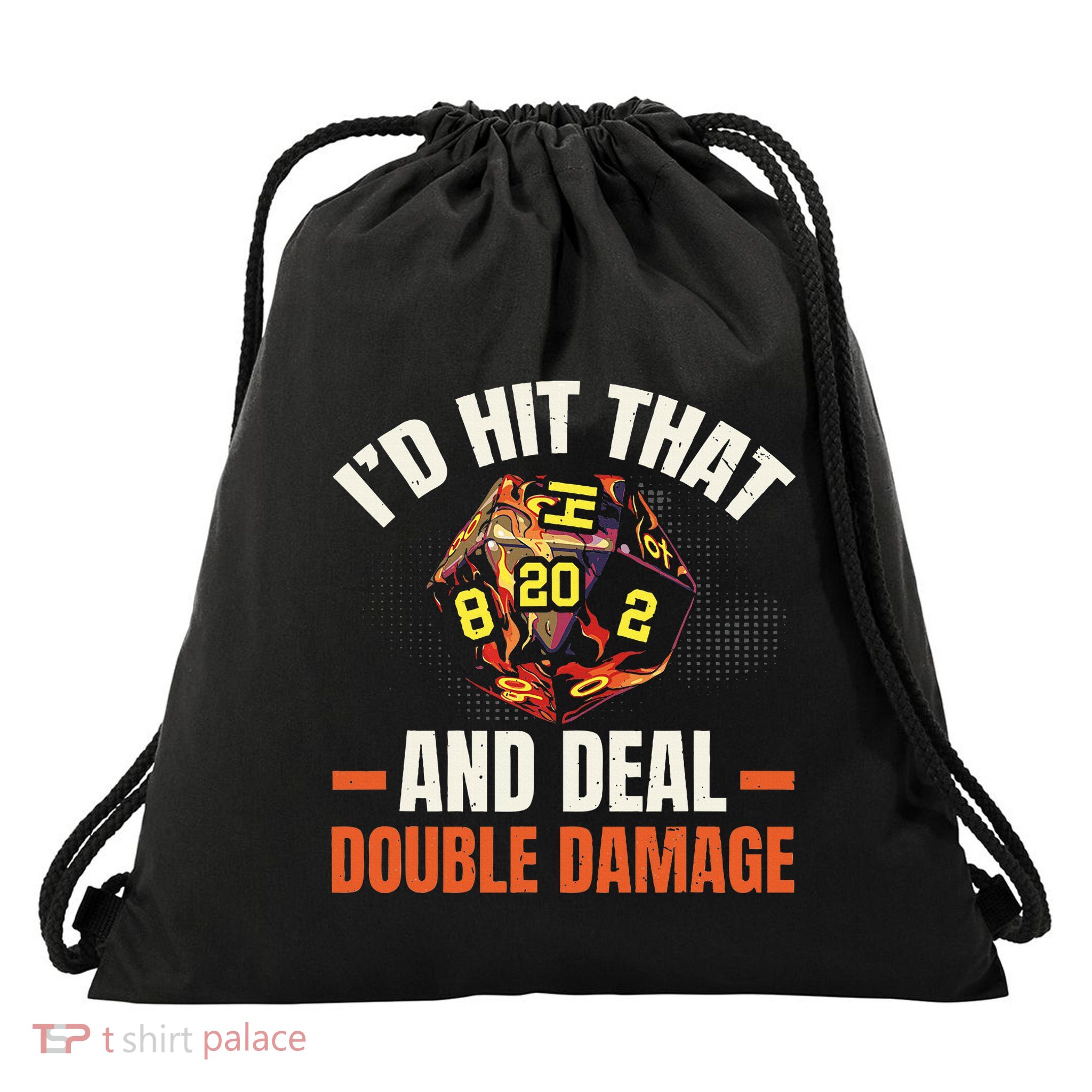 Rpg Gaming Role Playing D20 Tabletop Games Drawstring Bag