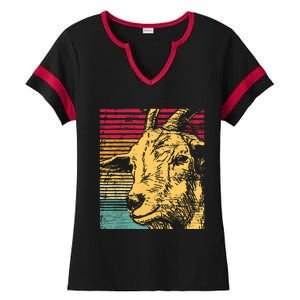 Retro Goat Ladies Halftime Notch Neck Tee