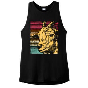 Retro Goat Ladies PosiCharge Tri-Blend Wicking Tank