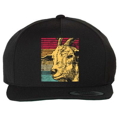 Retro Goat Wool Snapback Cap