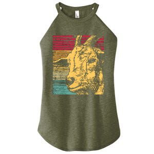 Retro Goat Women's Perfect Tri Rocker Tank