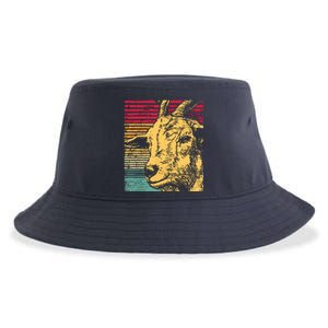 Retro Goat Sustainable Bucket Hat